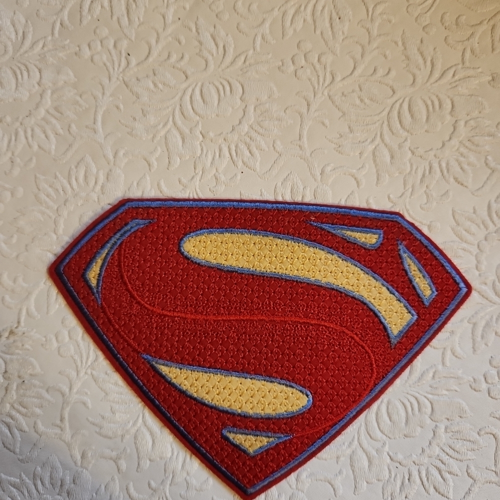 DC Comics Red and Gold Superman Emblem Patch